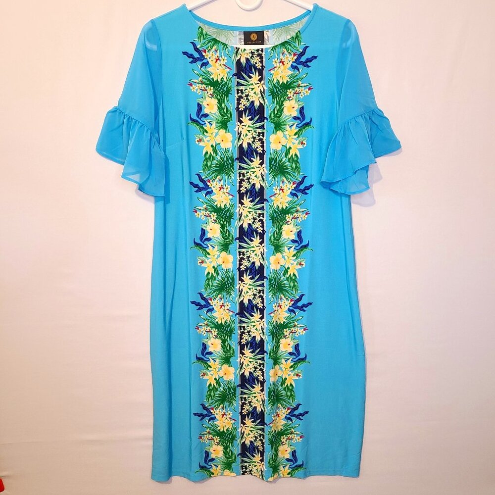 NEW JM Collection Summer Tropical Beach Dress Size S/P